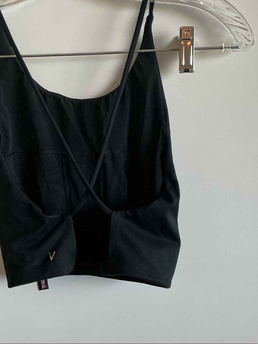Victoria's Secret Black Strappy Sports Bralette
